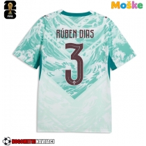 Moške Nogometnih dresov Portugalska Ruben Dias #3 Gostujoči SP 2026 Kratki rokavi